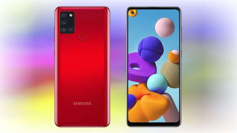 Смартфон Samsung Galaxy A21s 4+64 Гб (красный)