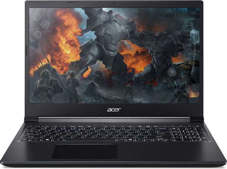 Ноутбук Acer Aspire 7 A715-41G-R4HH, NH.Q8QER.008 15.6", AMD Ryzen 5 3550H 2.1ГГц, 8ГБ, 256ГБ SSD, nVidia GeForce GTX 1650 Ti