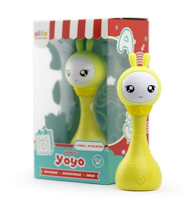 Музыкальная интерактивная обучающая игрушка Умный зайка alilo R1+ Yoyo