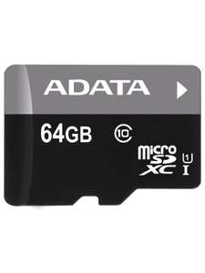 Карта памяти A-Data SDHC Micro AUSDX64GUICL10-RA1