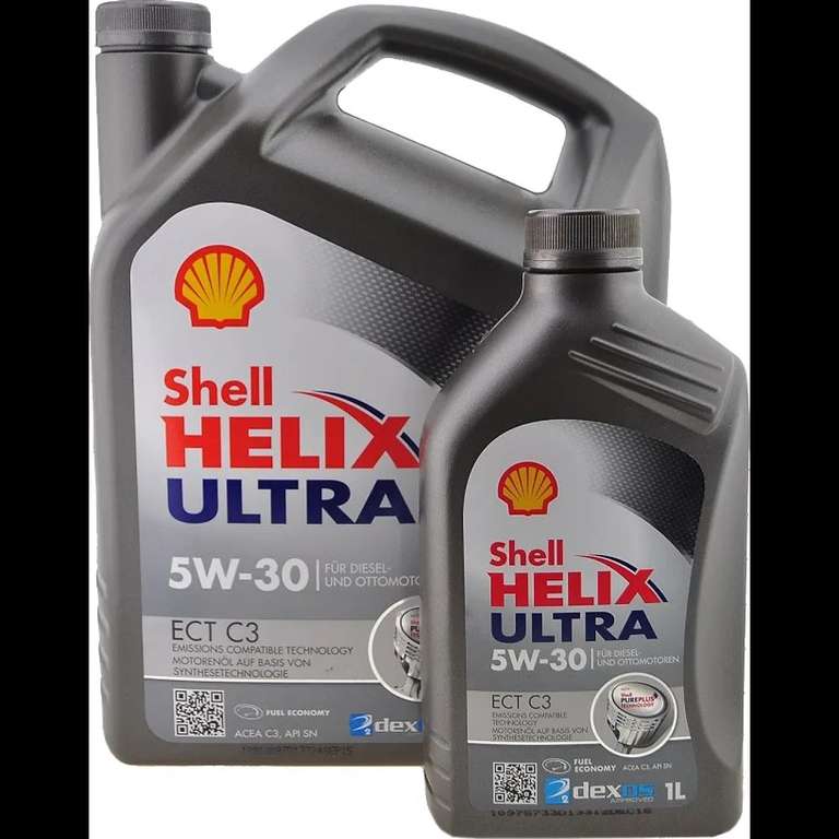Масло моторное Shell Helix Ultra ECT C3 5W-30 4л + 1л (МСК, Шоссейная улица)