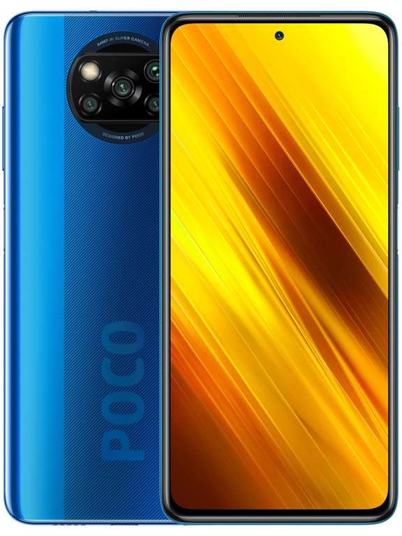 Смартфон Xiaomi Poco X3 6/128gb blue/grey