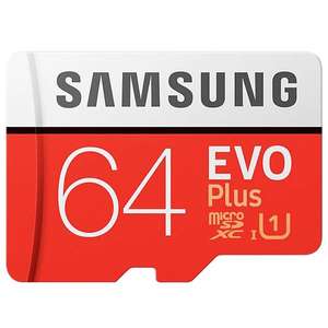 Карта памяти MicroSD Samsung 64GB EVO plus