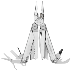 Мультитул LEATHERMAN Wave plus (832524/832526) (17 функций) с чехлом серебристый