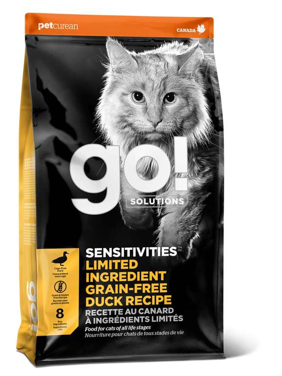 Сухой корм для кошек GO! Sensitivities Limited Ingredient, при чувствительном пищеварении, с уткой 7.26 кг