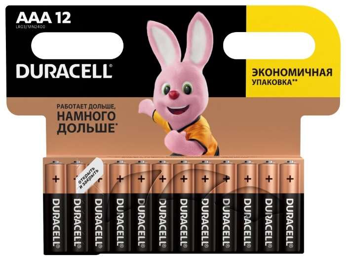 Батарейка Duracell Basic AAA 12 шт