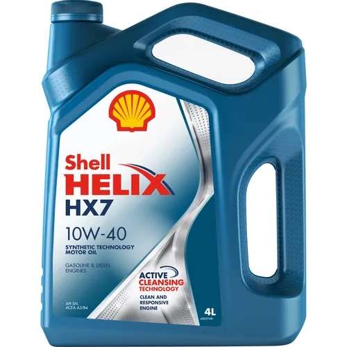 Масло моторное Shell Helix HX7 10W-40 полусинтетическое 4 л