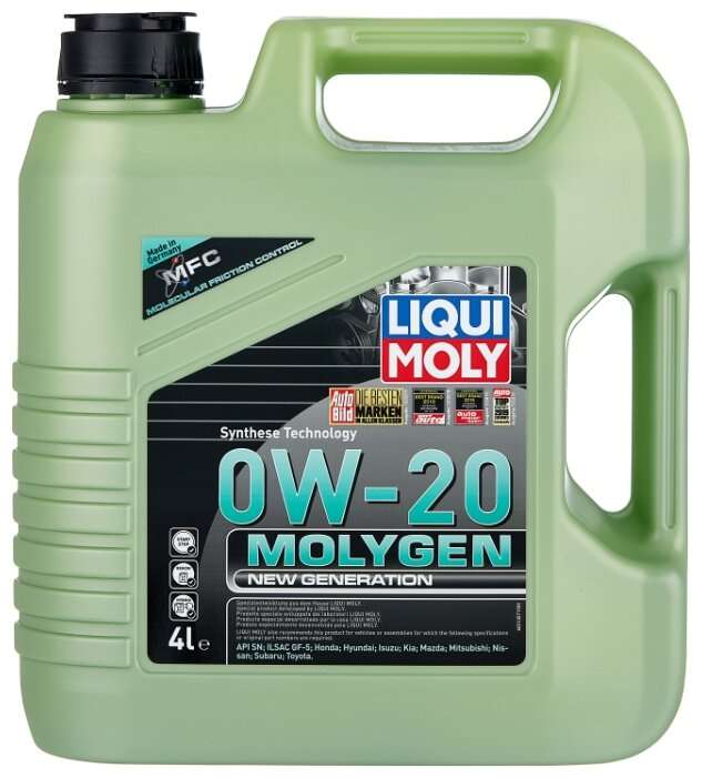Синтетическое моторное масло LIQUI MOLY Molygen New Generation 0W-20 4 л