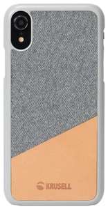 Чехол-накладка Krusell Tanum Cover для Apple iPhone XR, кожаный светлый