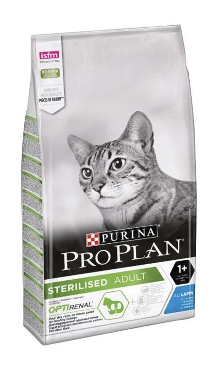 Сухой корм для стерилизованных кошек Pro Plan Sterilised, с кроликом 10 кг