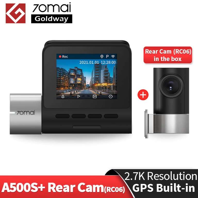 Видеорегистратор Xiaomi 70mai A500S + Задняя камера (комплект)