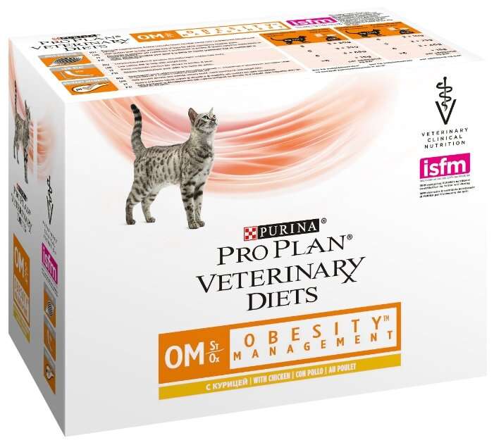 Влажный корм для кошек Pro Plan Veterinary Diets с курицей 10шт. х 85 г