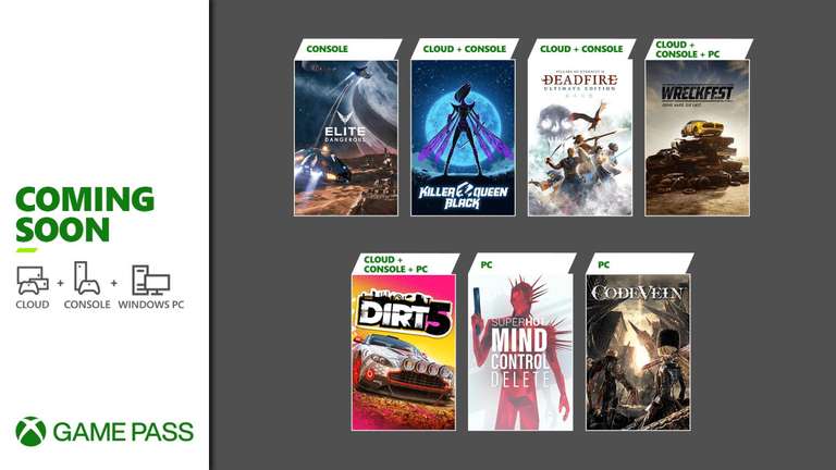 Dirt 5 и другие игры пополнят каталог подписки Xbox Game Pass