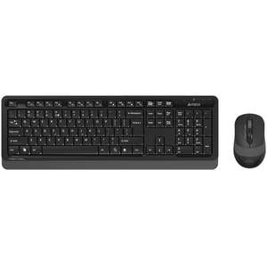 Комплект беспроводная клавиатура+мышь A4Tech FStyler FG1010 Black/Grey