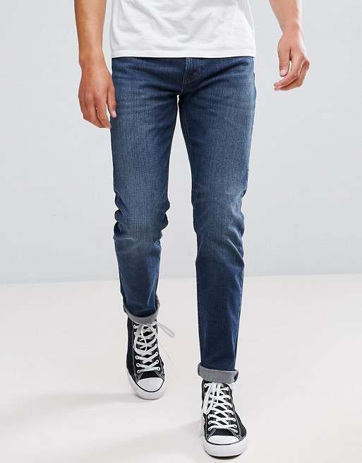 Синие джинсы слим Lee Jeans Arvin за 4890р. + доставка бесплатно.