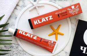 Скидки >35% на зубные пасты KLATZ со вкусом рома, виски, коньяка и др. (подробнее в описании)