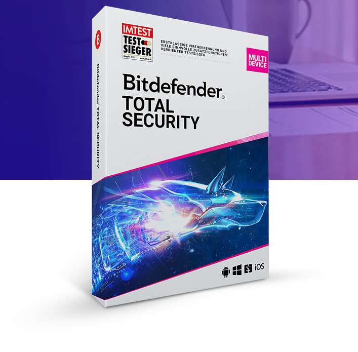 Антивирус Bitdefender Total Security 2021 на 6 месяцев