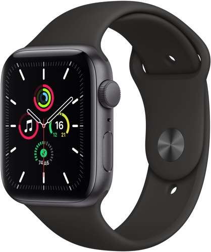 Скидки на Apple Watch SE/s6 по промокоду (например, Смарт-часы Apple Watch SE 44mm Space Gray)