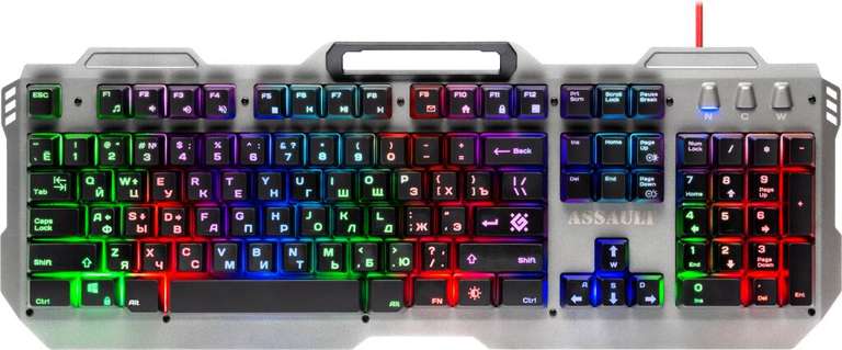 Игровая клавиатура Defender Assault GK-350L с подсветкой RGB