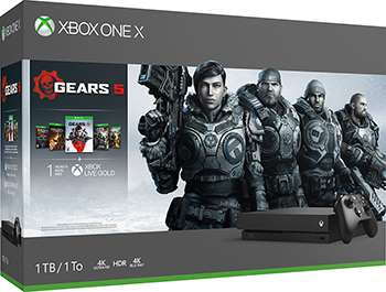 [Краснодар] Игровая приставка Microsoft Xbox One X (с играми Gears 5 Ultimate-издание Gears of War Gears of War 2, 3 и 4)