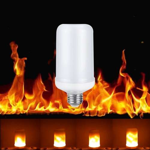LED лампа с эффектом огня