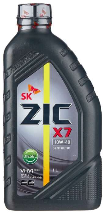 Полусинтетическое моторное масло ZIC X7 DIESEL 10W-40 1.0 литр