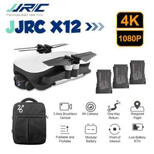 Складной квадрокоптер JJRC X12 Aurora 5G