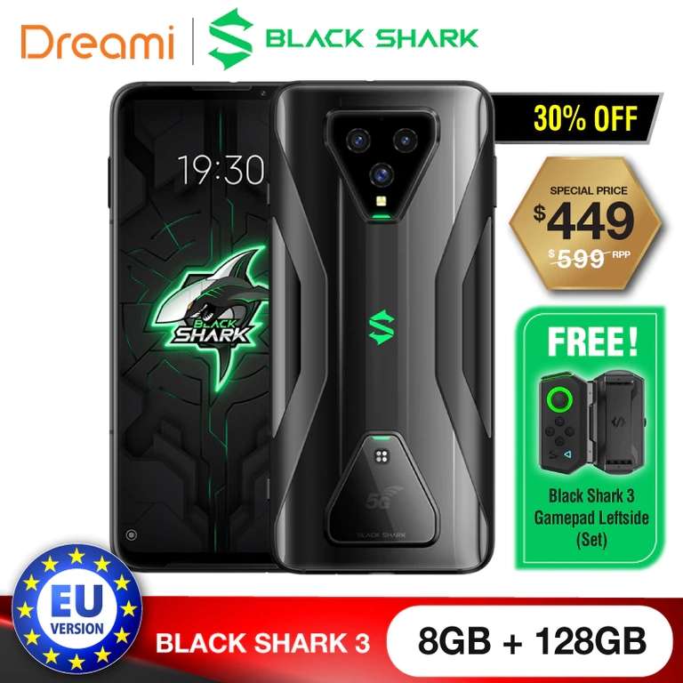 Смартфон Black Shark 3 5G 128 Гб Rom 8 Гб Ram, 5G