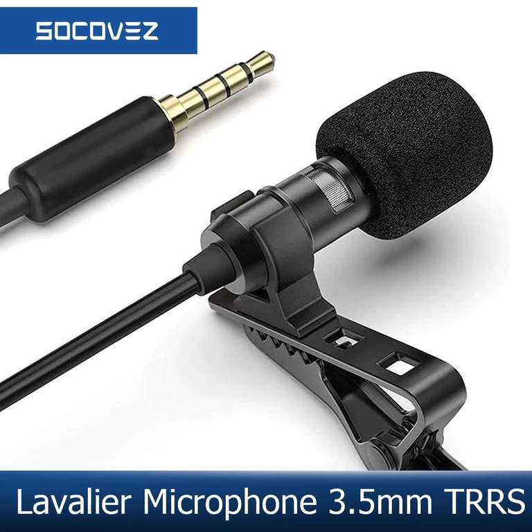 Socovez профессиональный петличный hi fi микрофон 360° (347₽, если есть купон продавца)