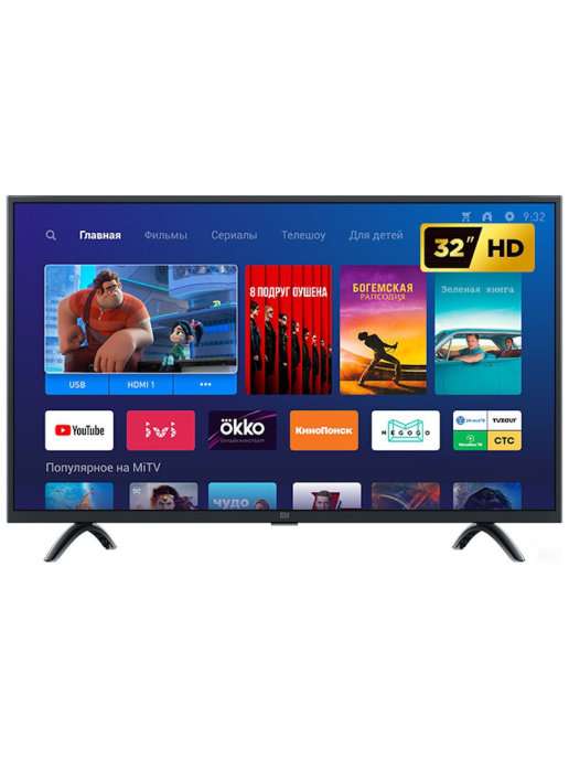 Телевизор Xiaomi Mi TV 4A, 32", HD, Smart TV, Wi-Fi, DVB-T2