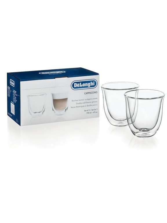 Чашки для капучино Delonghi DLSC 301 Cappucino cups, 2 шт. (При покупке от 2-ух штук,примеры)