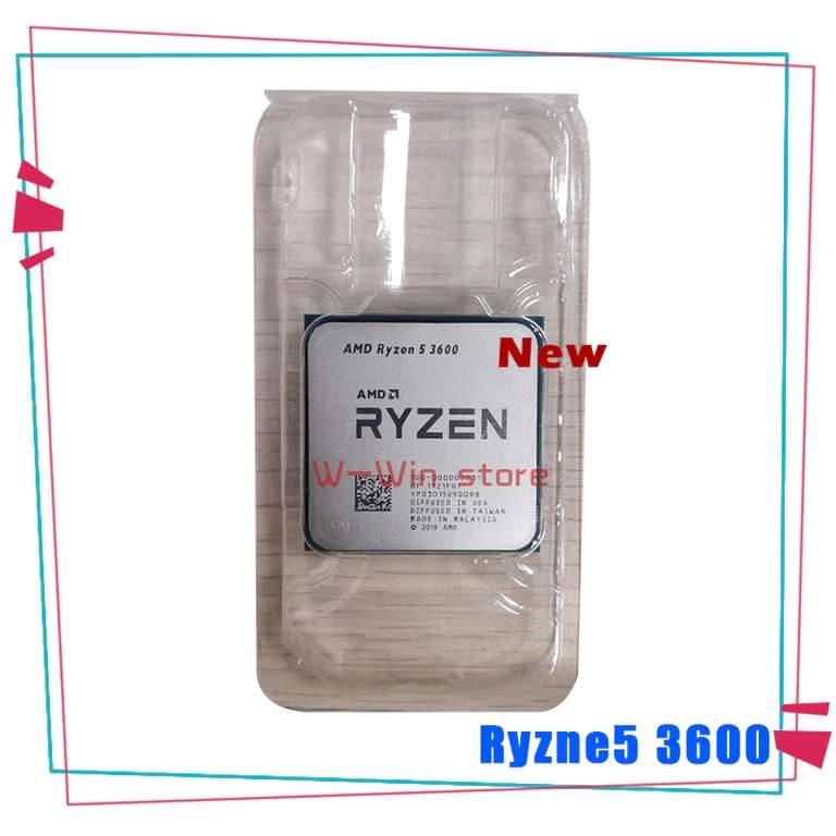 Процессор AMD Ryzen 5 3600 (6/12 ядер, 3.6/4,2 ГГц, АМ4, новый)