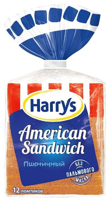 Хлеб HARRY'S Аmerican sandwich пшеничный