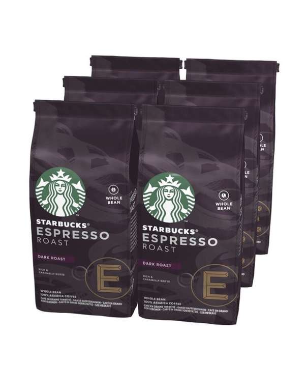 Кофе в зернах Starbucks Dark Espresso Roast, 24 уп., 200 г