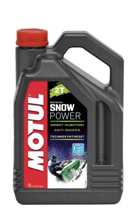 Полусинтетическое моторное масло Motul Snowpower 2T 4 л. для мототехники (для снегохода)