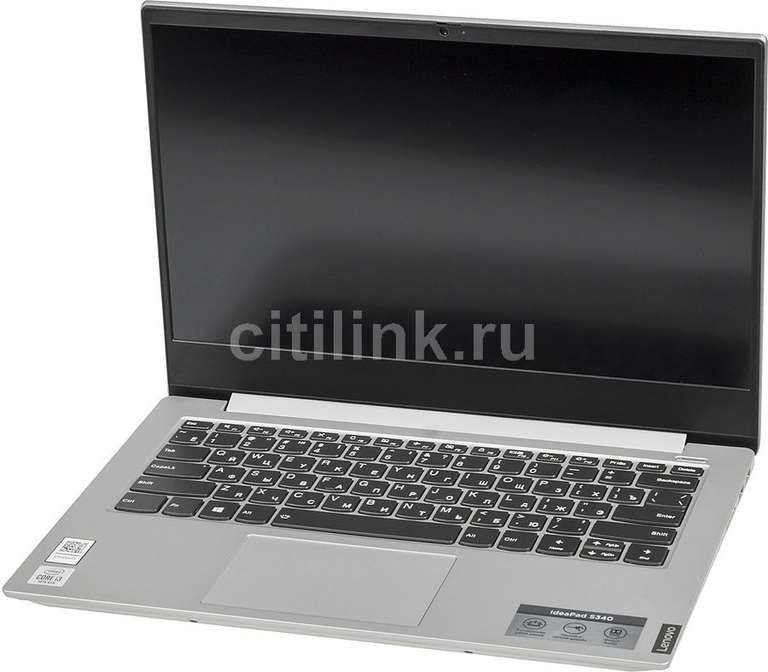 Ноутбук LENOVO IdeaPad S340-14IIL (14", IPS, Intel Core i3 1005G1, 8ГБ, 128ГБ SSD, Intel UHD Graphics , Free DOS) 81VV00DFRK, серый