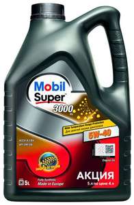 Моторное масло MOBIL SUPER 3000 X1 5W-40 Синтетическое 5 л (и другие в описании)