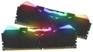 Оперативная память Patriot Memory VIPER RGB DDR4 3000 (PC 24000) DIMM 288 pin, 8 GB 2 шт. 1.35 В В, CL 15, PVR416G300C5K