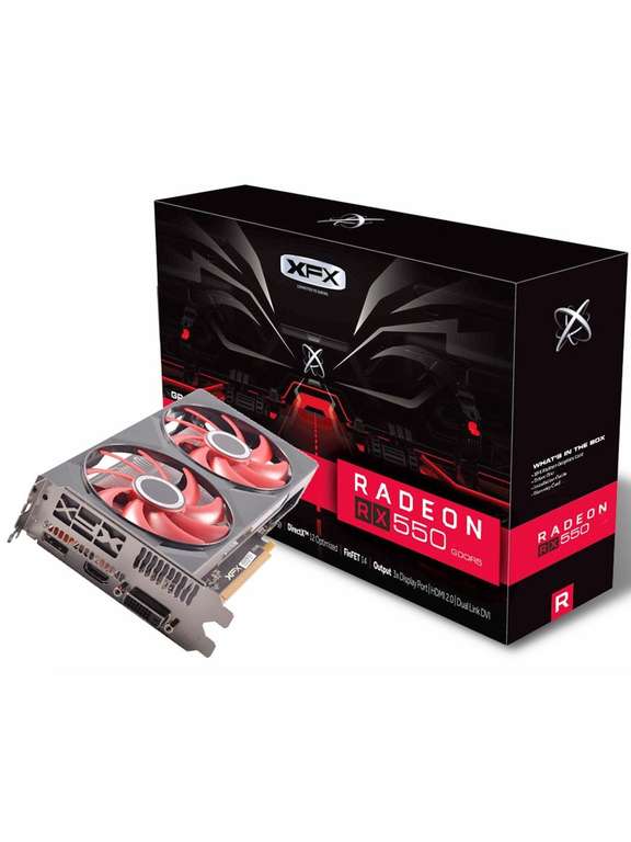 Видеокарта XFX AMD Radeon RX 550 (RX-550P4PFG5)