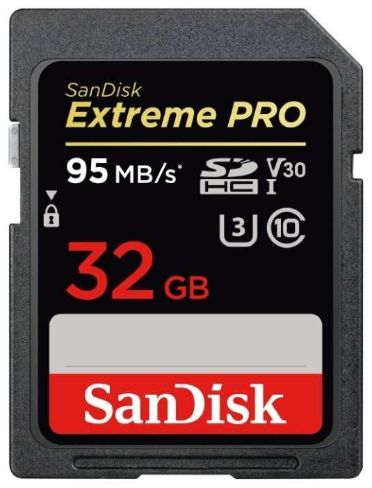Карта памяти SanDisk Extreme Pro SDHC 32GB (95/90Mb/s)