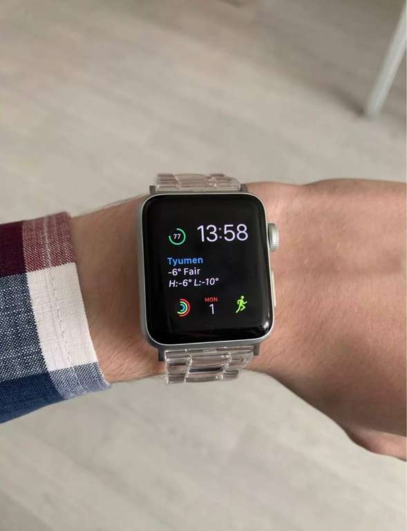 Прозрачный браслет для Apple Watch