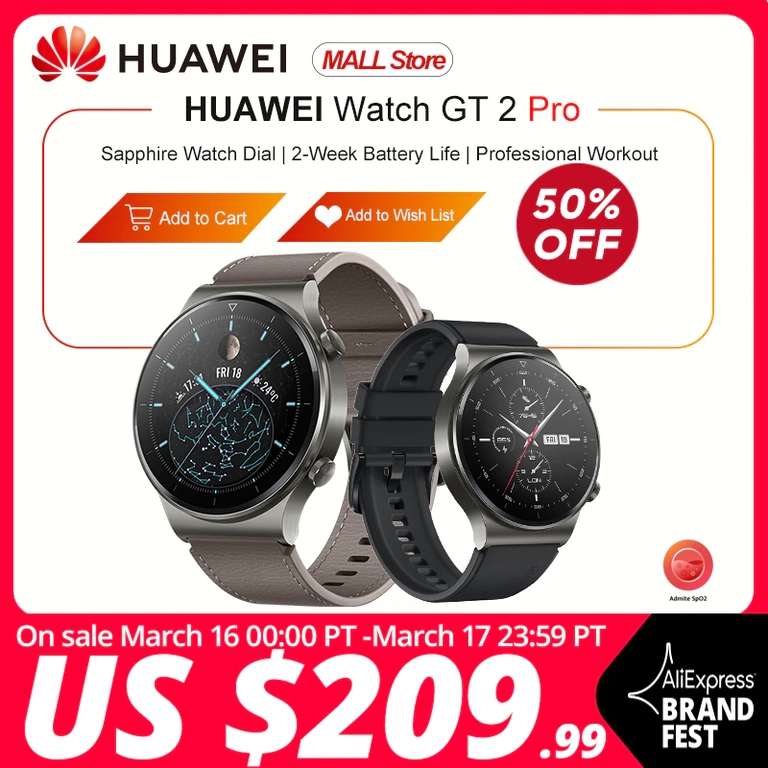 Смарт часы Huawei Watch GT2 Pro и Huawei Freebuds 3i