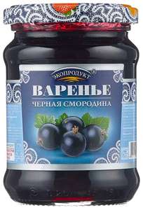 Варенье Экопродукт черная смородина (банка 325 г)