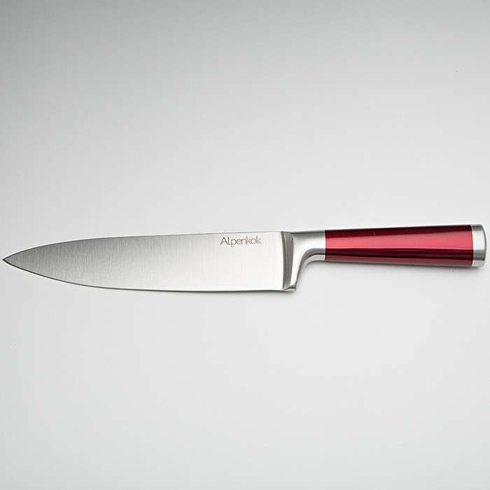 Нож поварской Alpenkok Burgundy, лезвие 20.3 см
