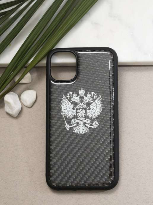 Luxury чехол для IPhone 11 CaseLand с гербом Челябинск