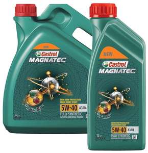 Синтетическое моторное масло Castrol Magnatec 5W-40 А3/В4 DUALOCK 4+1 л
