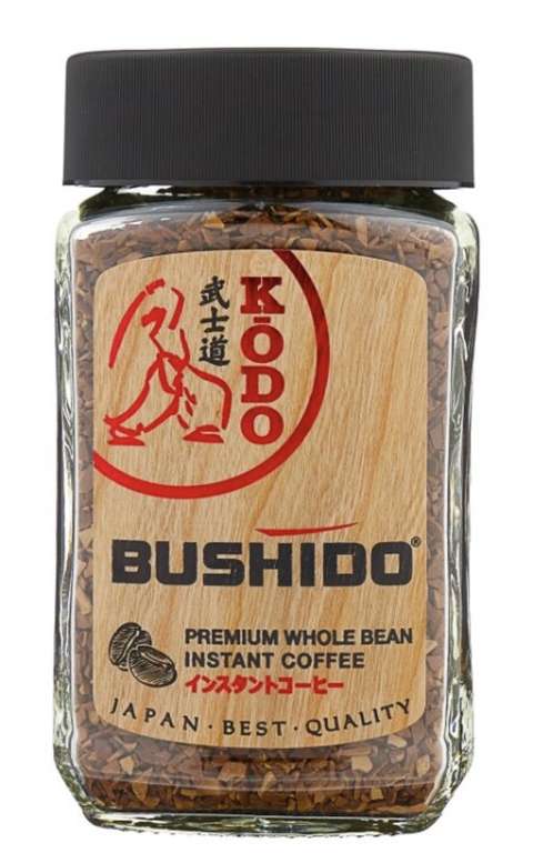 Кофе растворимый Bushido Kodo с молотым кофе, 95 г