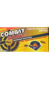 Ловушка Combat SuperBait от тараканов, 4 шт.