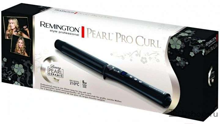 Электрощипцы для волос Remington CI9532 чёрный