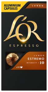Кофе в капсулах L'OR Espresso Lungo Estremo, 10 капс. (цена при покупке 3 упаковок)